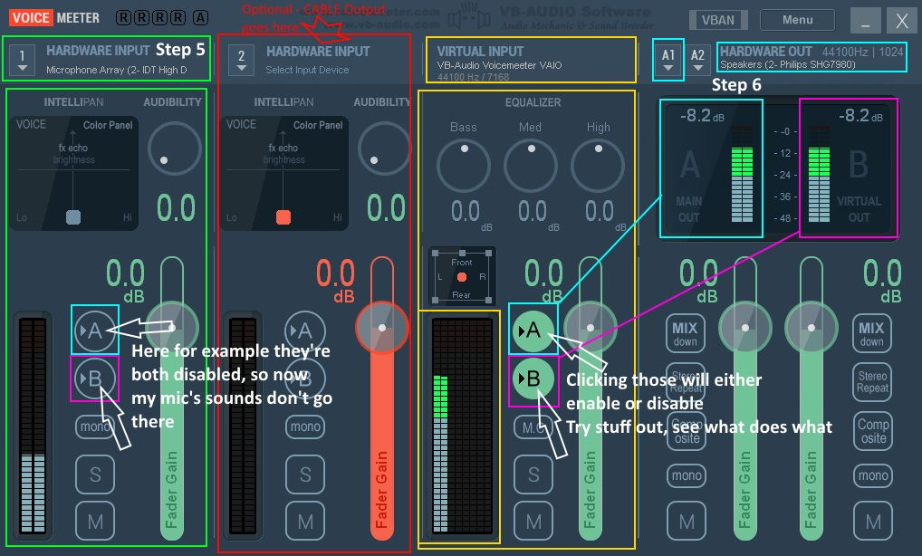 how to make music play through your mic