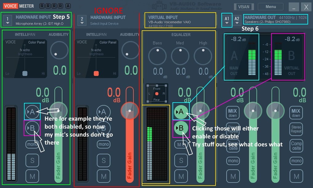 voicemeeter virtual audio cable quality bad