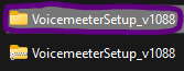Extracted VoiceMeeter Setup Folder